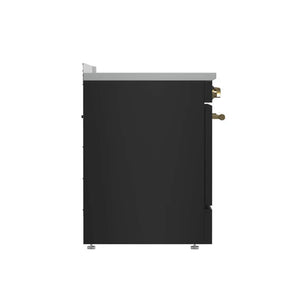 FORNO - Paolo 30-Inch Freestanding Electric Range, Black, 4.38 cu.ft, True Convection Oven, Energy Efficient