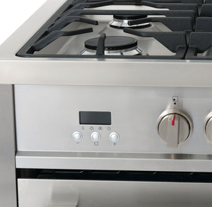 Cosmo Commercial-Style 36 in. 3.8 cu. ft. Single Oven Dual Fuel Range with 8 Function Convection Oven in Stainless Steel