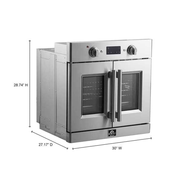 FORNO - Gallico 30&quot; Electric French Door Wall Oven