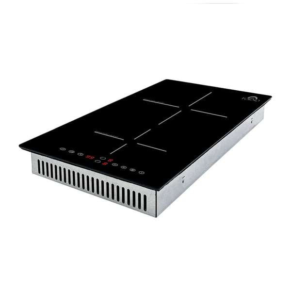 FORNO - Parco 12-Inch Induction Cooktop, 2 Zones, 3600W, Touch Control, 9 Power Levels &amp; Booster Function