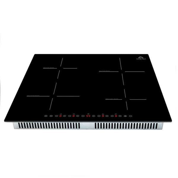 FORNO - Parco 24-Inch Induction Cooktop, 4 Zones, 7200W, Touch Control, 9 Power Levels &amp; Booster Function