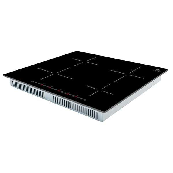 FORNO - Parco 24-Inch Induction Cooktop, 4 Zones, 7200W, Touch Control, 9 Power Levels &amp; Booster Function