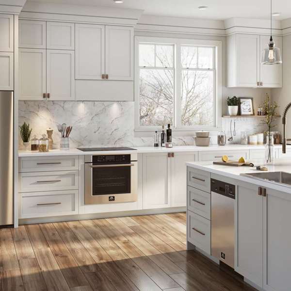 FORNO - Frassanito 30-Inch Insert Range Hood, 450 CFM, Stainless Steel Baffle Filters, LED Lighting