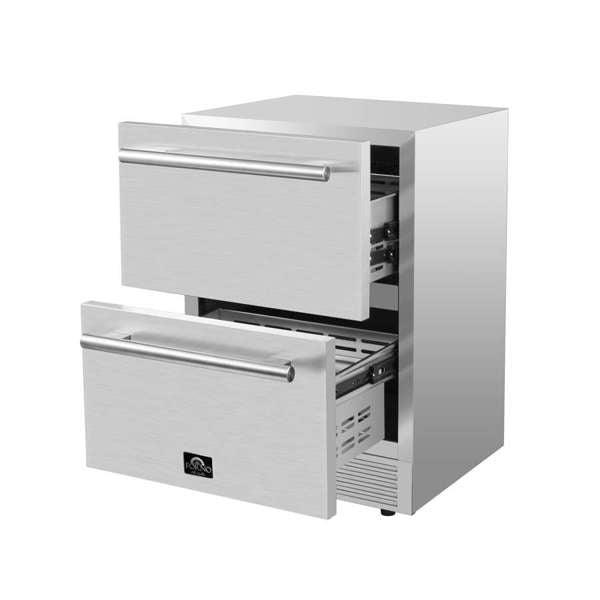 FORNO - Como 24&quot; Indoor Outdoor Drawer Refrigerator, 4.87 cu.ft.