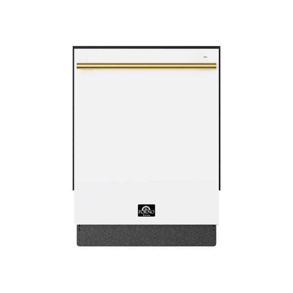 FORNO - Romano Espresso 24&quot; Built-In White Dishwasher