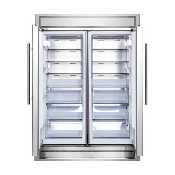 FORNO Maderno 2 28 Wide Units with Decorative Trim 84 High Convertible Refrigerator Freezer 27.2 cu.ft