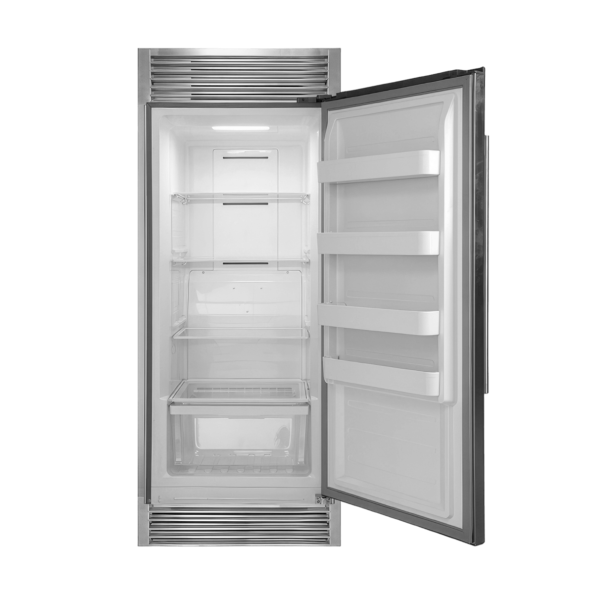 FORNO - Rizzuto 32″ Right Hand Swing Open 13.8 Cu.Ft. Stainless Steel Dual Zone Refrigerator/Freezer