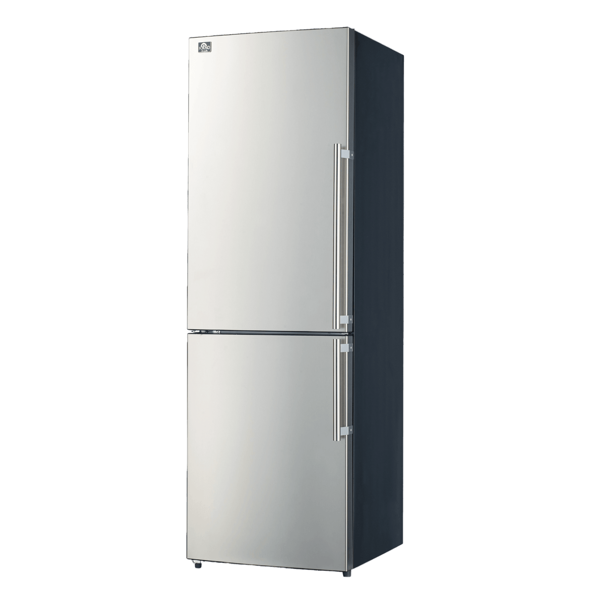 FORNO - 24″ Inch W. Bottom Mount Freestanding Refrigerator and Freezer with 11.1 Cubic Ft. Total Capacity (Left Side)