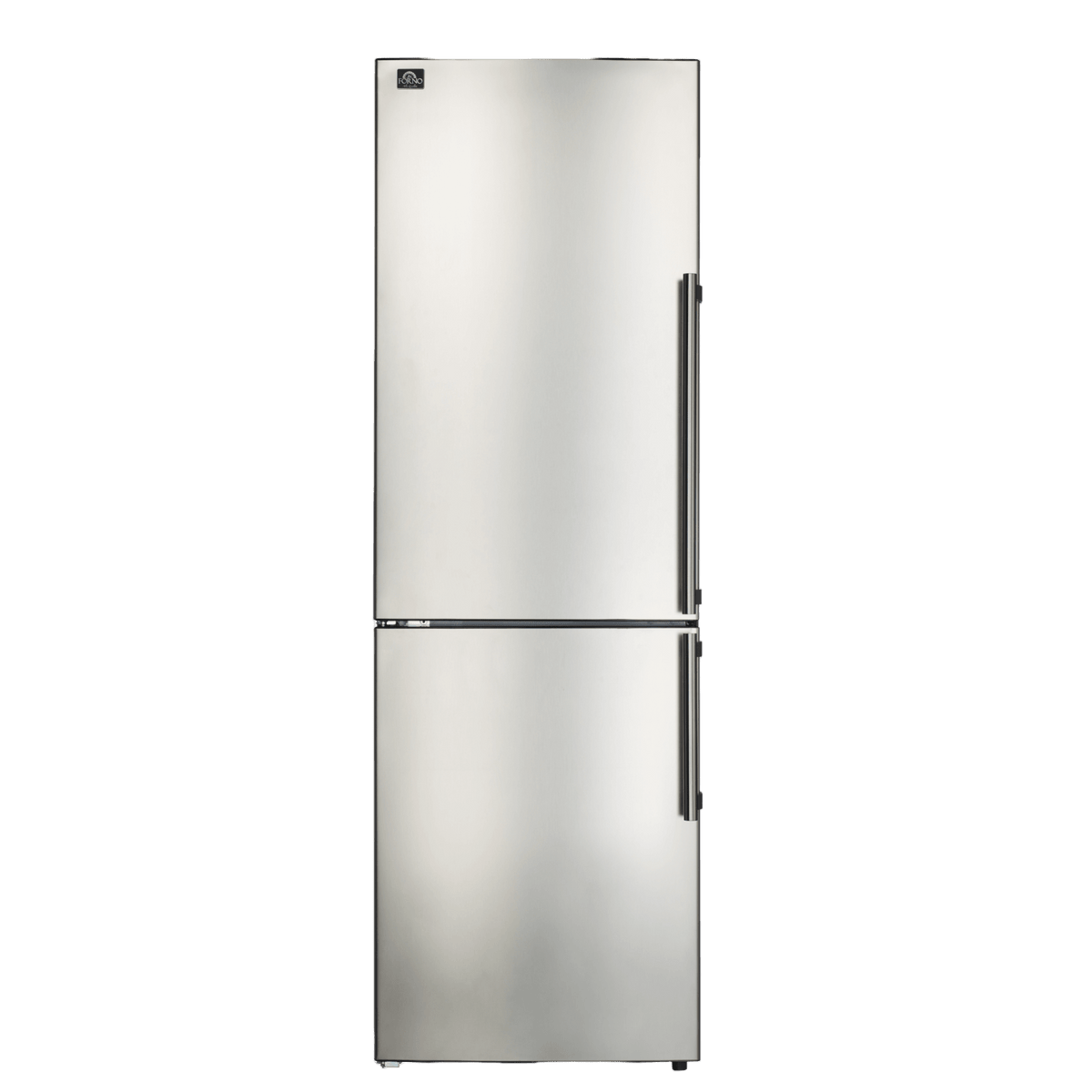 FORNO - 24″ Inch W. Bottom Mount Freestanding Refrigerator and Freezer with 11.1 Cubic Ft. Total Capacity (Left Side)