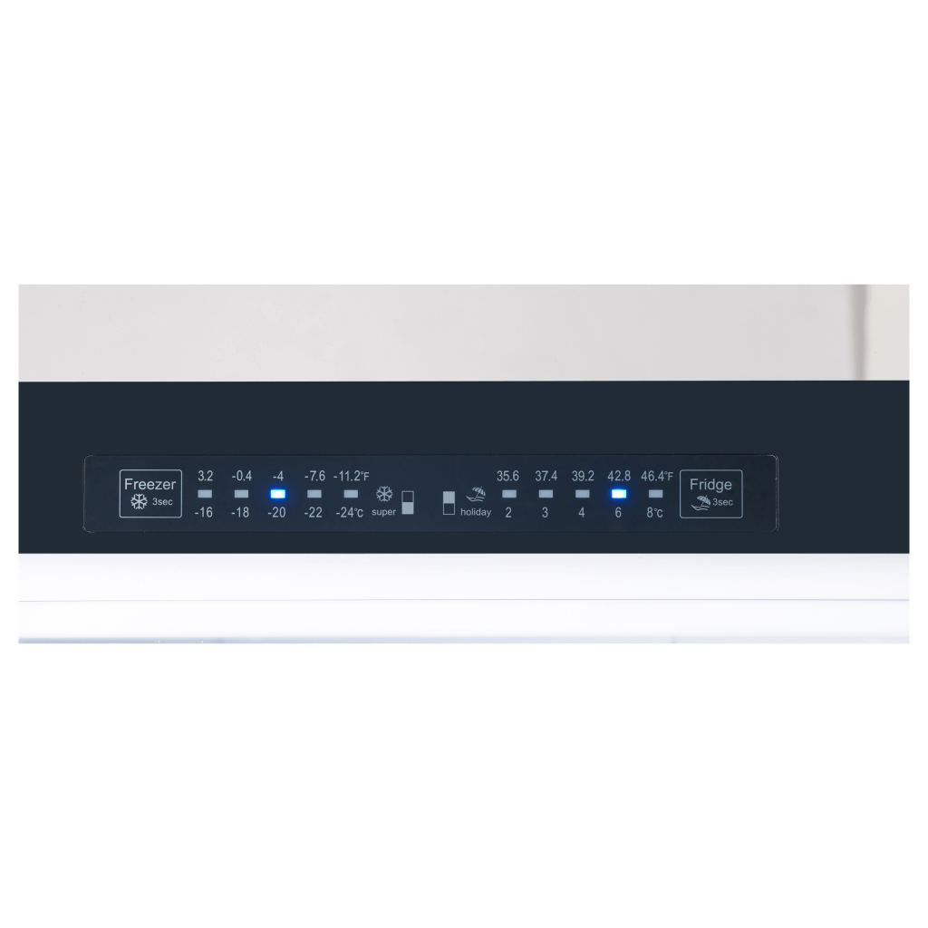 FORNO - Freestanding 48 Inch Side by Side Bottom Mount Freezer Refrigerator with 22.2 Cubic Ft. Total Capacity Combo