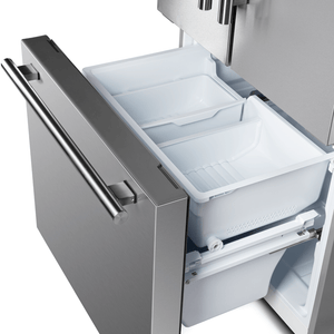 FORNO - 30" No Frost Refridgerator French Door 17.5cf. VCM Stainless Steel with Ice Maker
