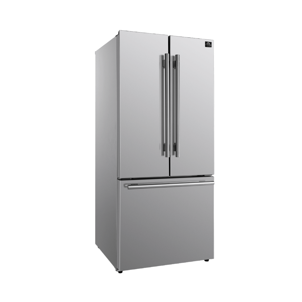 FORNO - 30&quot; No Frost Refridgerator French Door 17.5cf. VCM Stainless Steel with Ice Maker