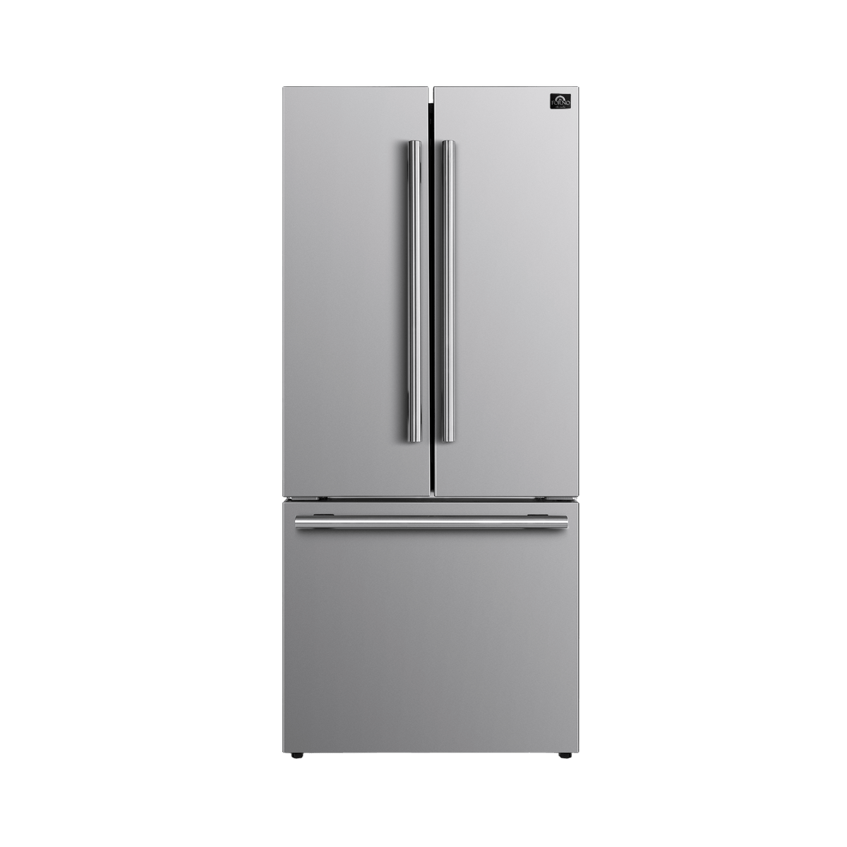FORNO - 30&quot; No Frost Refridgerator French Door 17.5cf. VCM Stainless Steel with Ice Maker