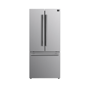 FORNO - 30" No Frost Refridgerator French Door 17.5cf. VCM Stainless Steel with Ice Maker