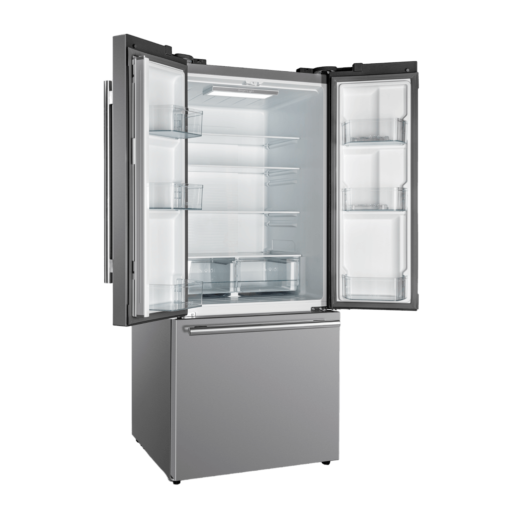 FORNO - 30&quot; No Frost Refridgerator French Door 17.5cf. VCM Stainless Steel with Ice Maker