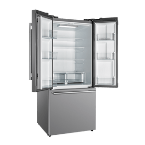 FORNO - 30" No Frost Refridgerator French Door 17.5cf. VCM Stainless Steel with Ice Maker