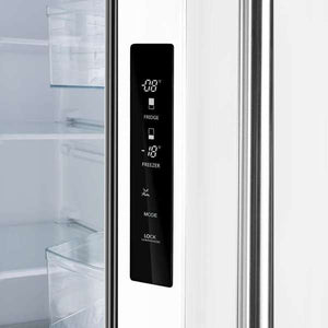 FORNO - Gallipoli Epsresso 30"-Wide White French Door Refrigerator with Bottom Freezer 17.5 Cu. Ft. Capacity - No Frost with Ice Maker