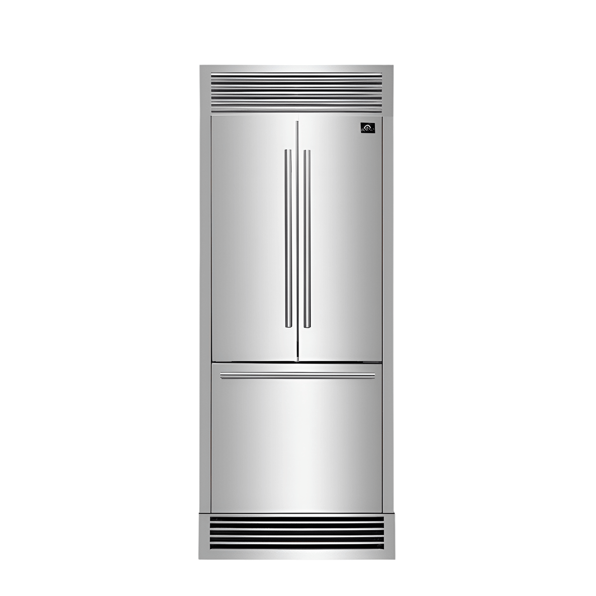 FORNO - 34-inch French Door Refrigerator with Bottom Freezer 17.5 Cu.Ft. Capacity
