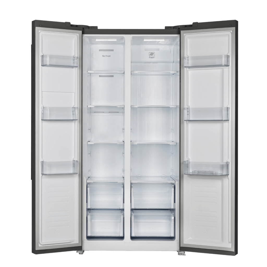 FORNO - Salerno Espresso 33-inch Side-by-Side 15.6 Cu.Ft. Black Refrigerator