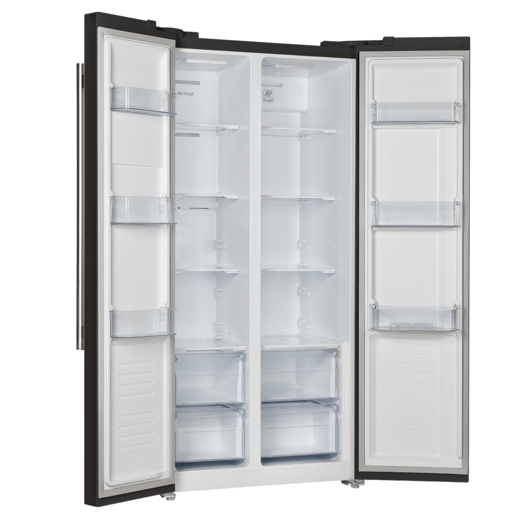 FORNO - Salerno Espresso 33-inch Side-by-Side 15.6 Cu.Ft. Black Refrigerator