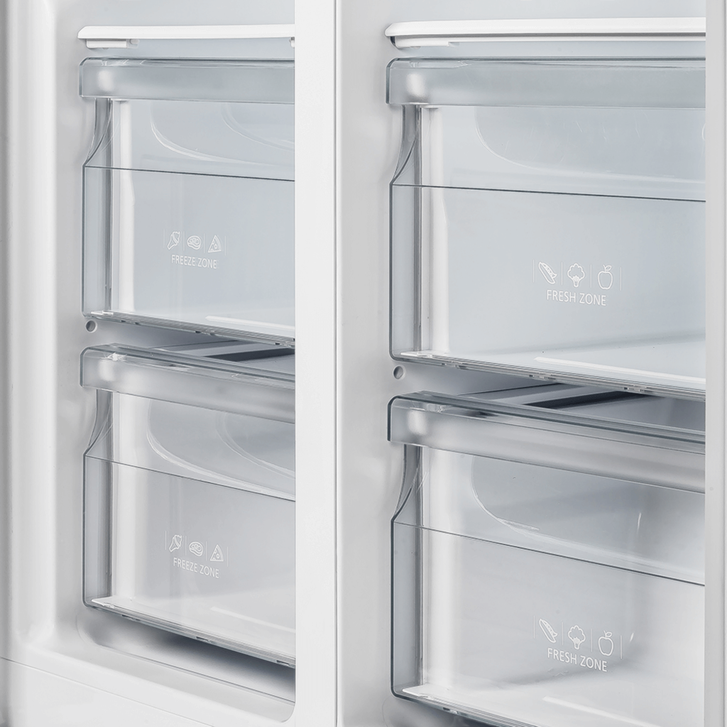 FORNO - Salerno 33″ Side-by-Side 15.6 Cu.Ft. Stainless Steel Refrigerator