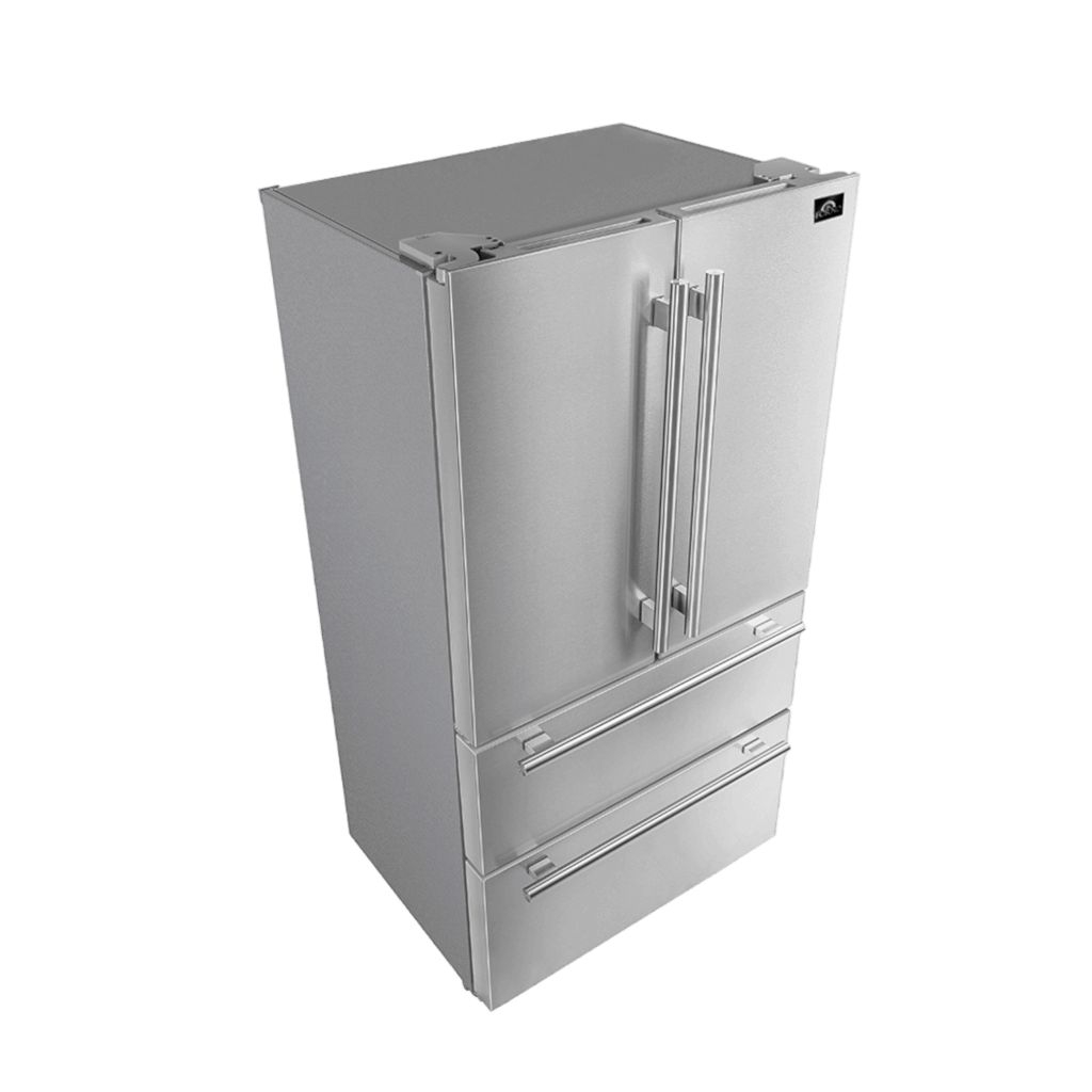 FORNO - Moena 36″ French Door 19.2 Cu.Ft. Stainless Steel Refrigerator