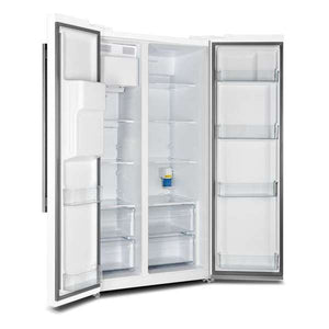 FORNO - Salerno Espresso 36" Side-by-Side White Refrigerator 20 cu.ft