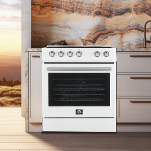 FORNO - Leonardo Espresso 30″ Electric Range White