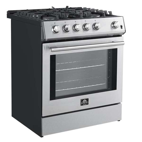 FORNO - Leonardo 30&quot; Stainless Steel Gas Range