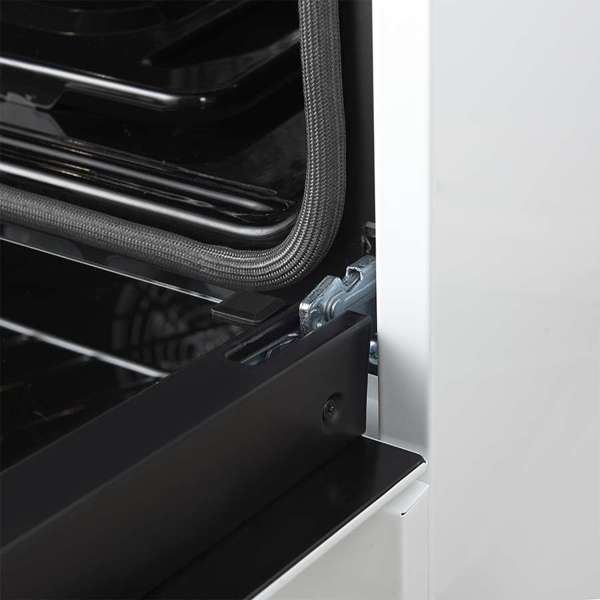 FORNO - Leonardo Espresso 30&quot; White Gas Range, 5 Burners, 39 500 BTU, 5 cu.ft. Convection Oven