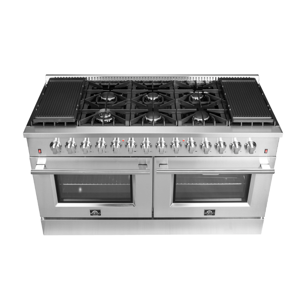 FORNO - Galiano 60″ Freestanding Dual Fuel Range