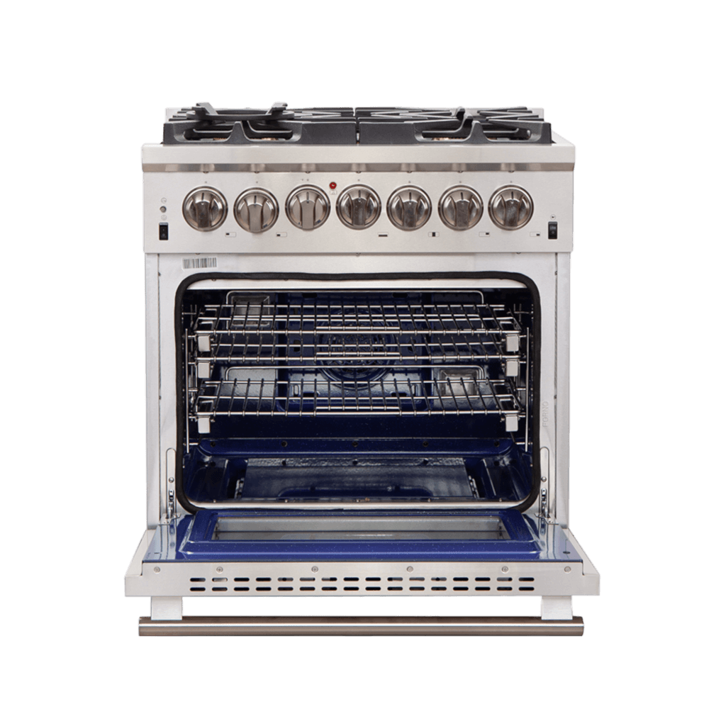 FORNO - Capriasca Titanium Professional 30&quot; Freestanding Dual Fuel Range