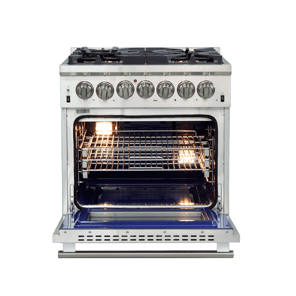 FORNO - Capriasca Titanium Professional 30&quot; Freestanding Dual Fuel Range