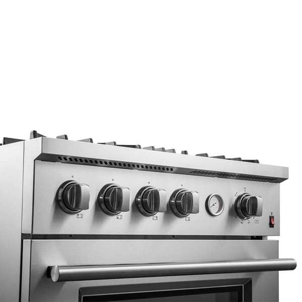 FORNO - Marco 30-inch Gas Range Stainless Steel, 4 Burners 37,000 BTU, 4.32 cu.ft. Convection Oven