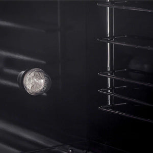 FORNO - Marco 30-inch Gas Range Black & Antique Brass Design, 4 Burners 37,000 BTU, 4.32 cu.ft. Convection Oven