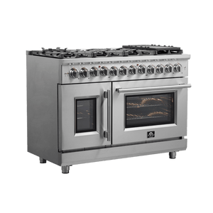 FORNO - Massimo 48″ Freestanding French Door Dual Fuel Range