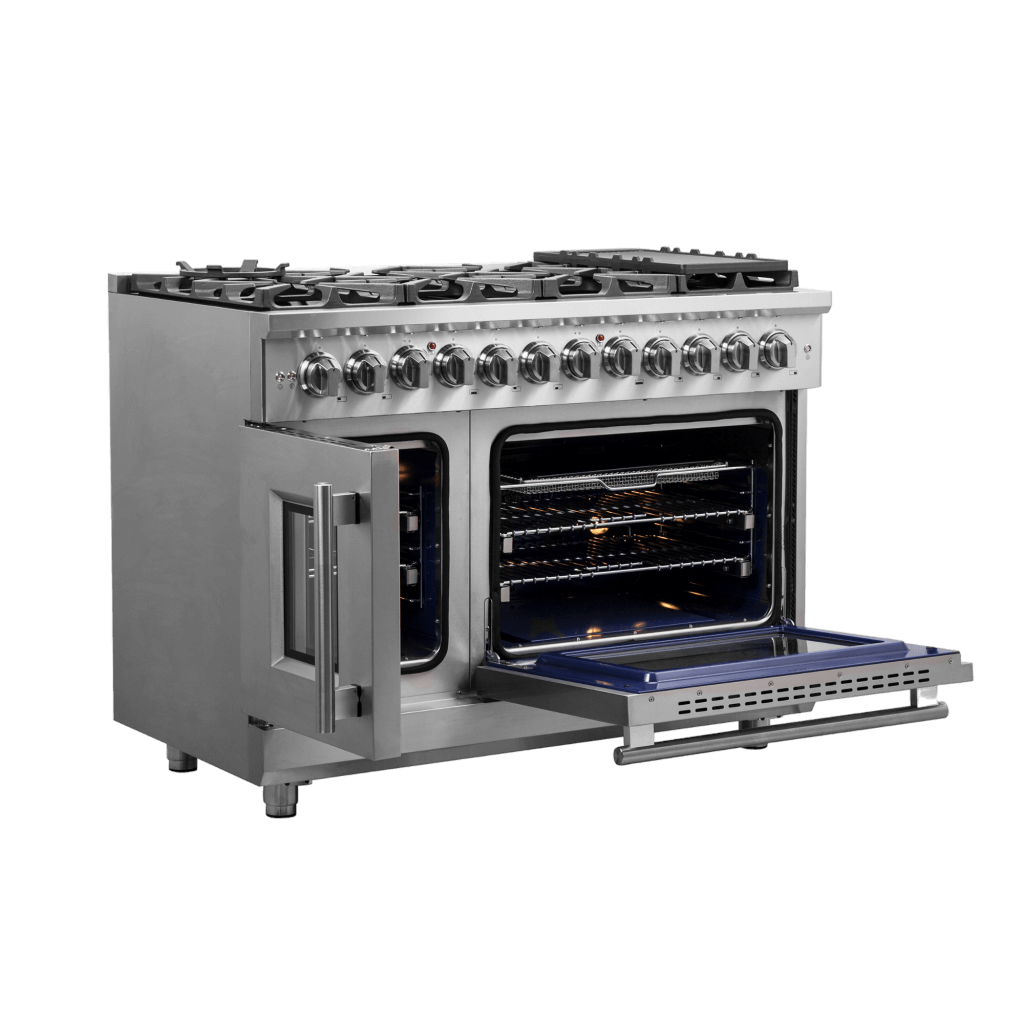 FORNO - Massimo 48″ Freestanding French Door Dual Fuel Range