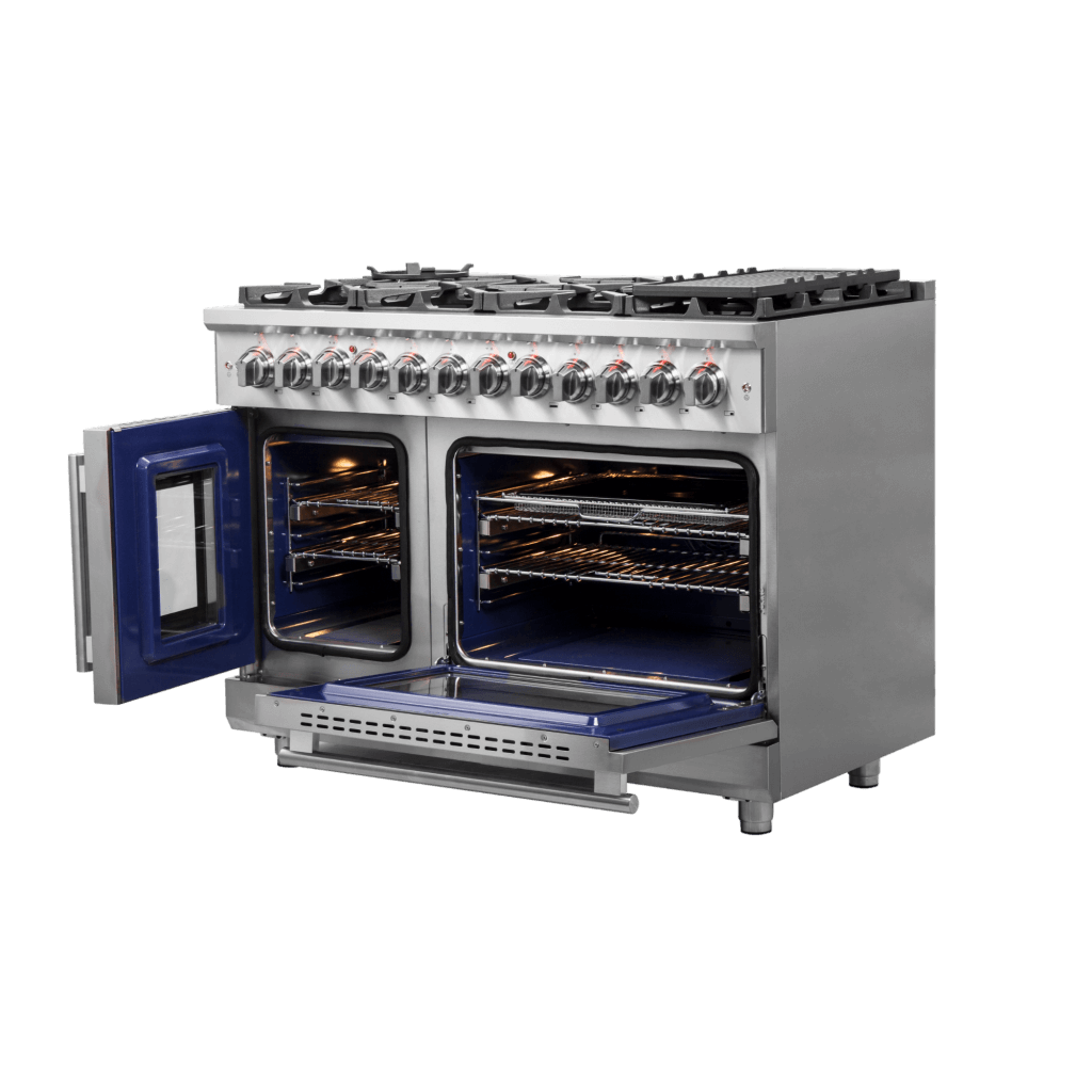 FORNO - Massimo 48″ Freestanding French Door Dual Fuel Range