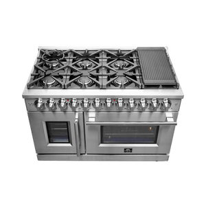 FORNO - Massimo 48″ Freestanding French Door Dual Fuel Range