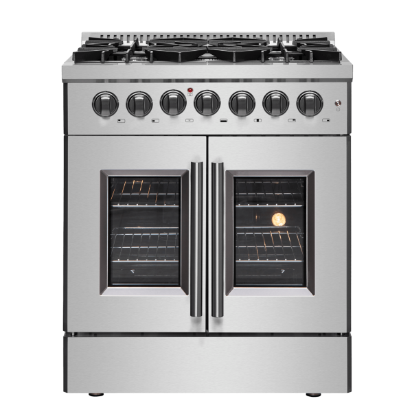 FORNO - Galiano 30″ Freestanding French Door Dual Fuel Range