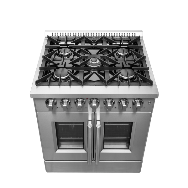 FORNO - Galiano 30″ Freestanding French Door Dual Fuel Range