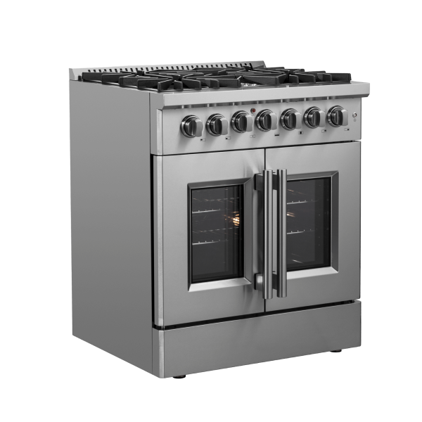 FORNO - Galiano 30″ Freestanding French Door Dual Fuel Range