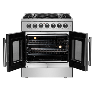 FORNO - Galiano 30″ Freestanding French Door Dual Fuel Range