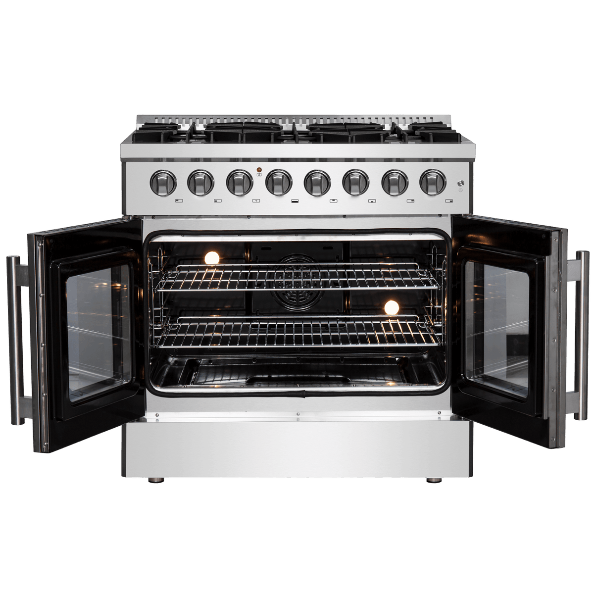 FORNO - Galiano 36″ Freestanding French Door Dual Fuel Range