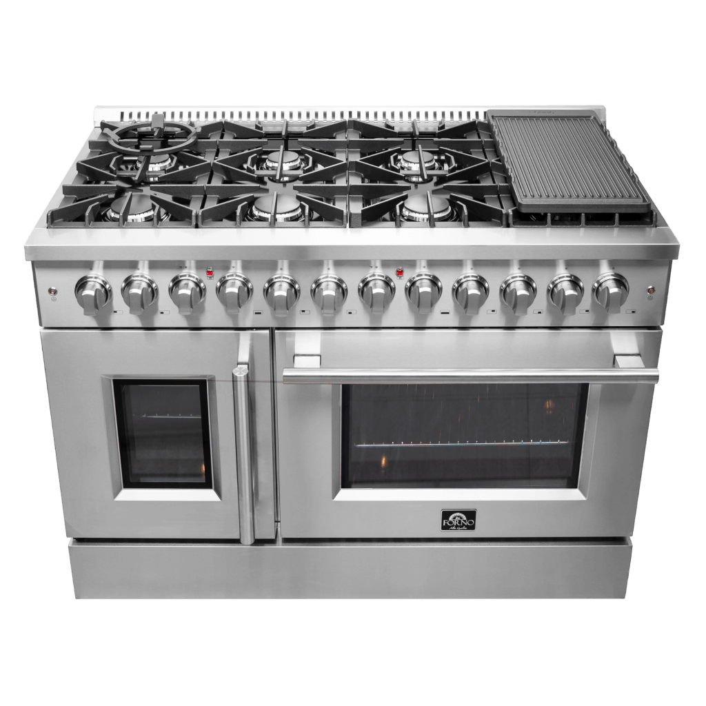 FORNO - Galiano 48″ Freestanding French Door Dual Fuel Range