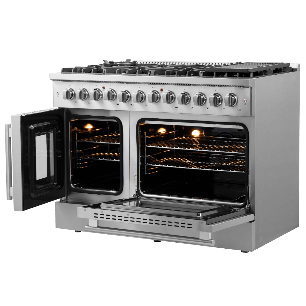 FORNO - Galiano 48″ Freestanding French Door Dual Fuel Range