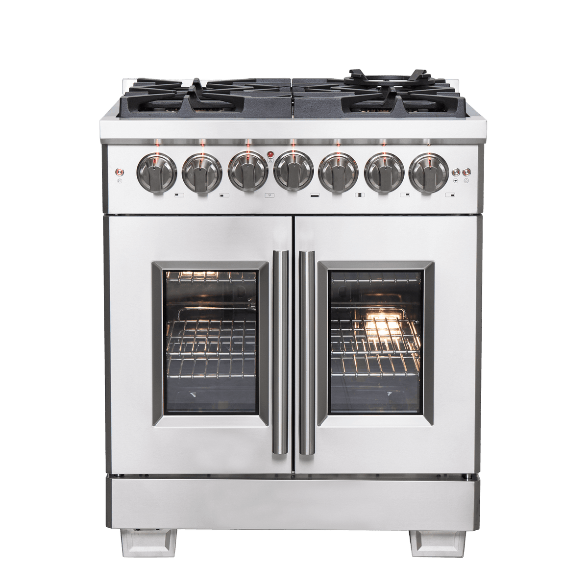 FORNO - Capriasca 30″ Freestanding French Door Dual Fuel Range