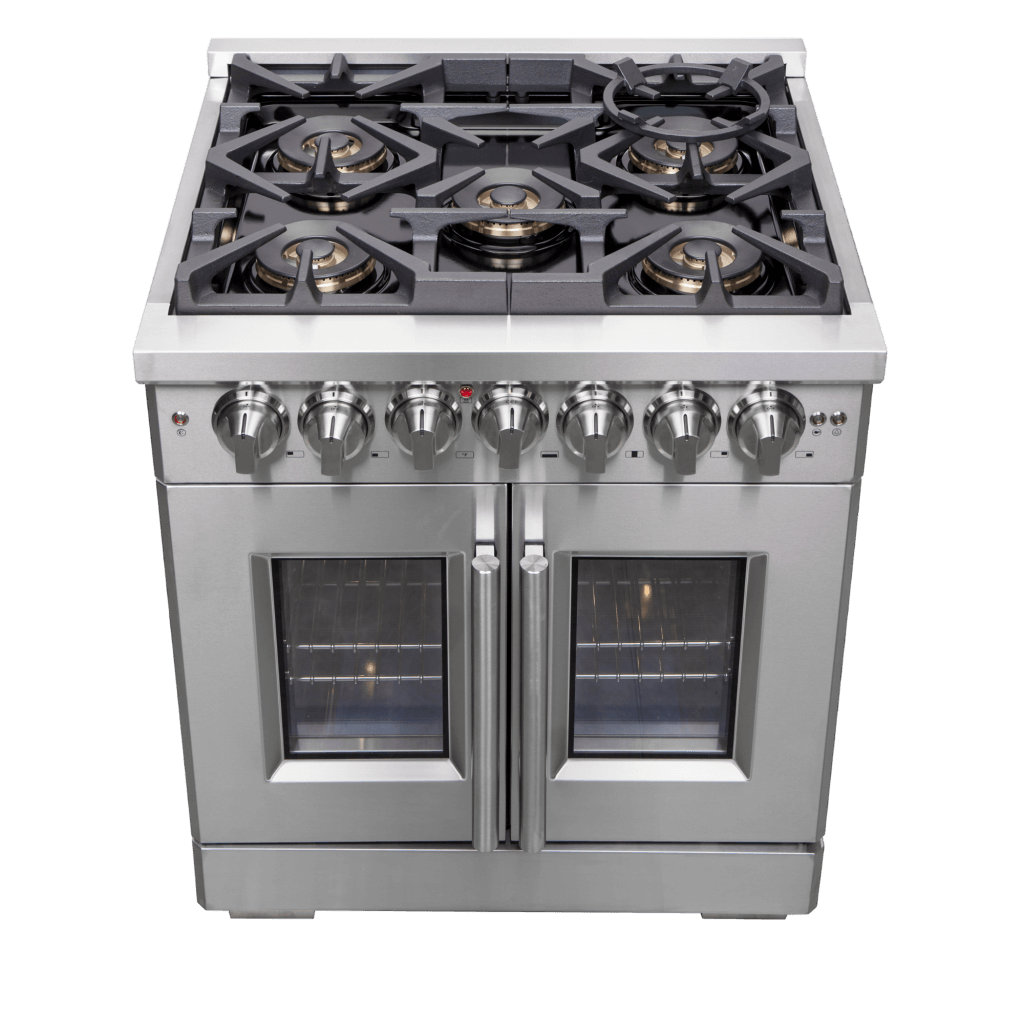 FORNO - Capriasca 30″ Freestanding French Door Dual Fuel Range