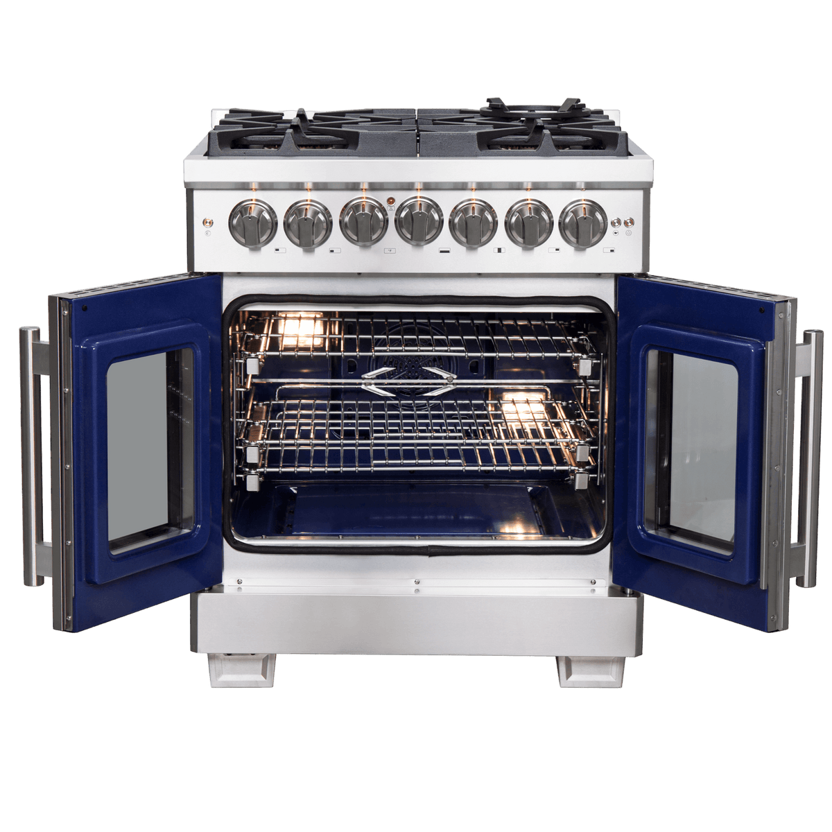 FORNO - Capriasca 30″ Freestanding French Door Dual Fuel Range