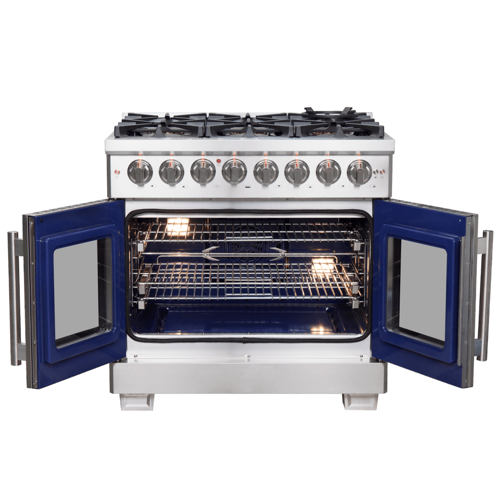 FORNO - Capriasca 36″ Freestanding French Door Dual Fuel Range